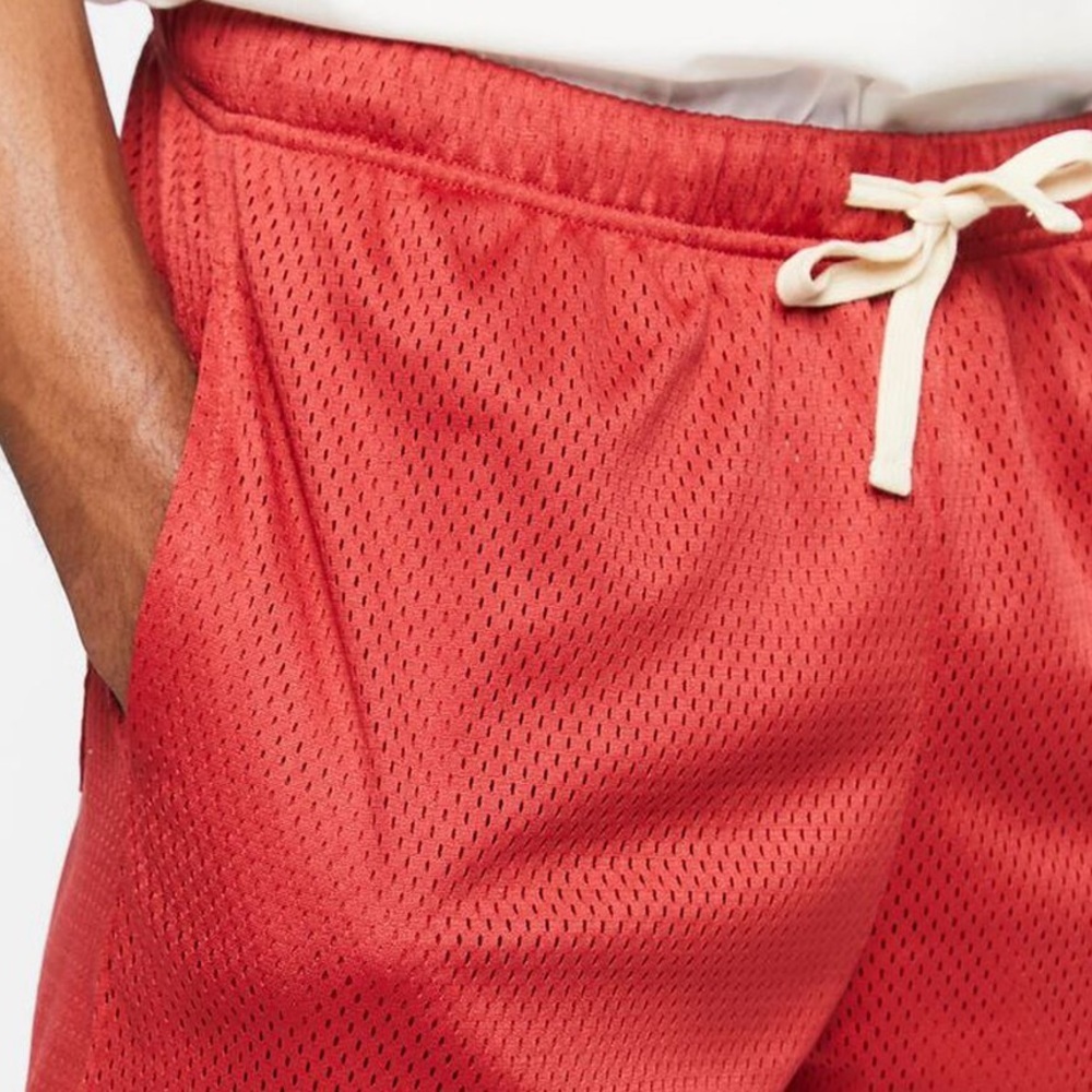 Blue Mesh Drawstring‎ Shorts